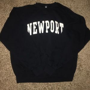 navy blue newport erica sweater